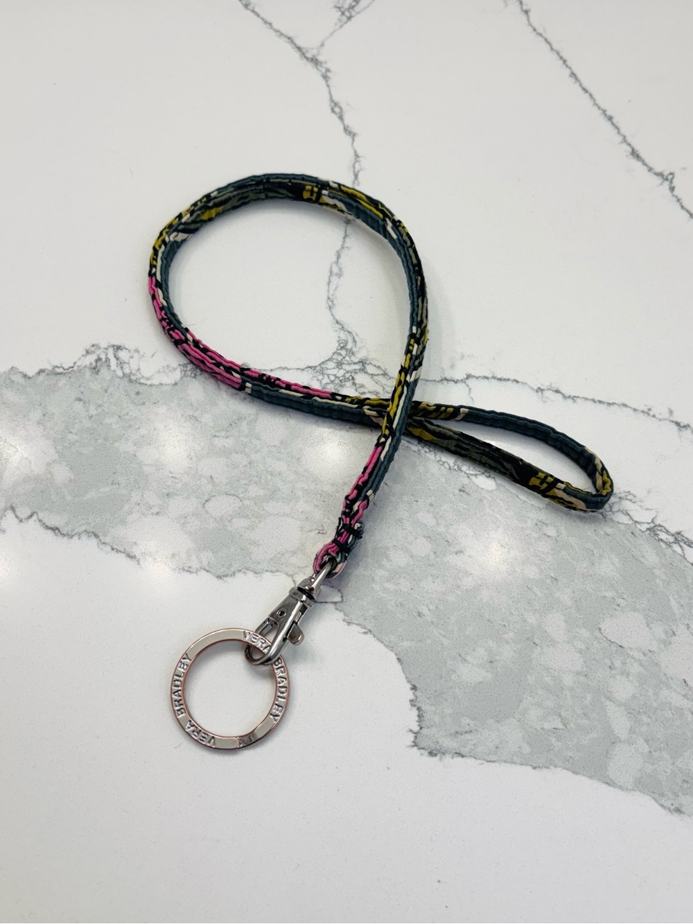 Vera Bradley Floral Paisley Lanyard with Key Ring, 18”